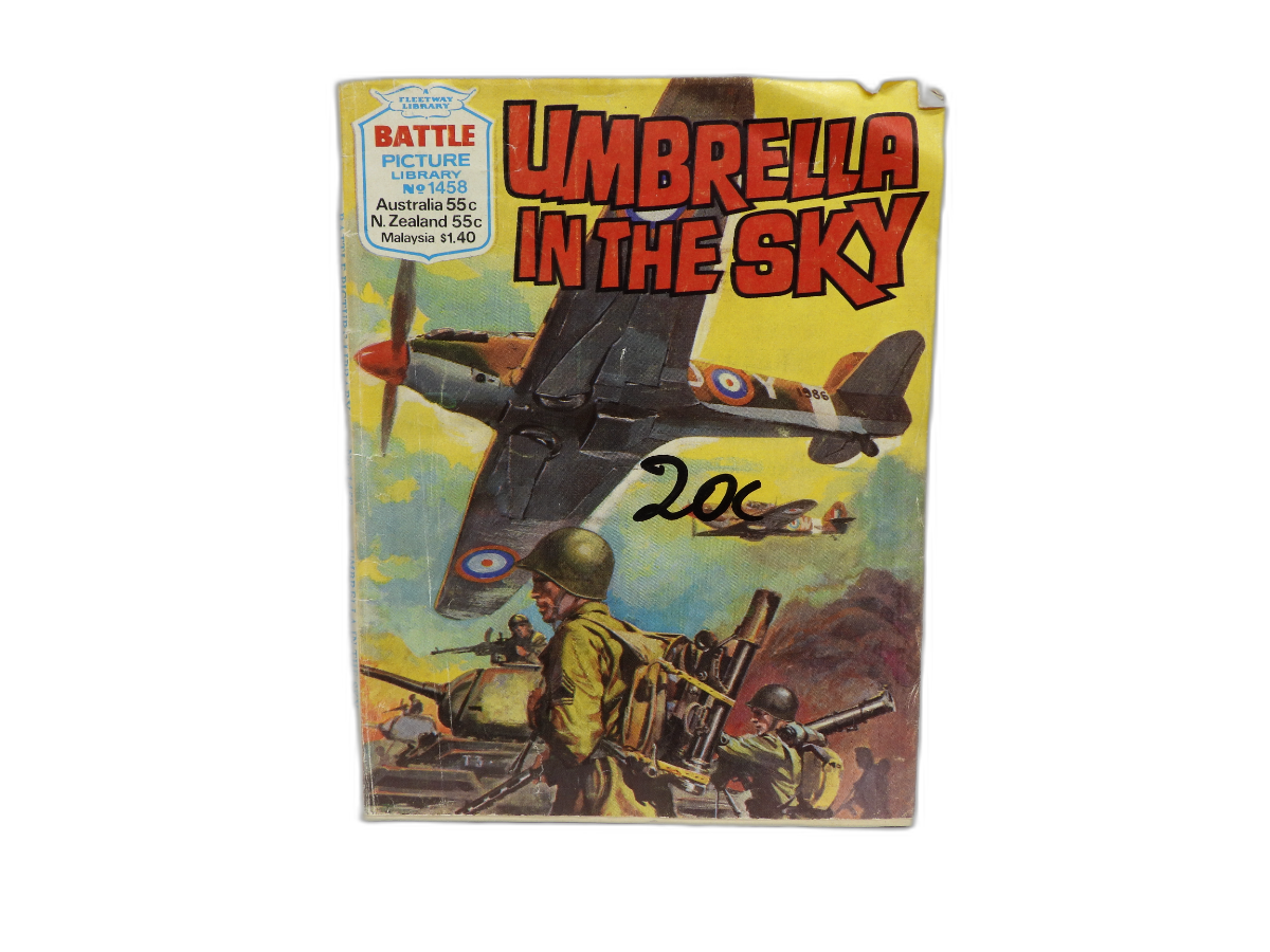 Battle Picture Library No 1458 Umbrella in the Sky War Comic Fleetway Library