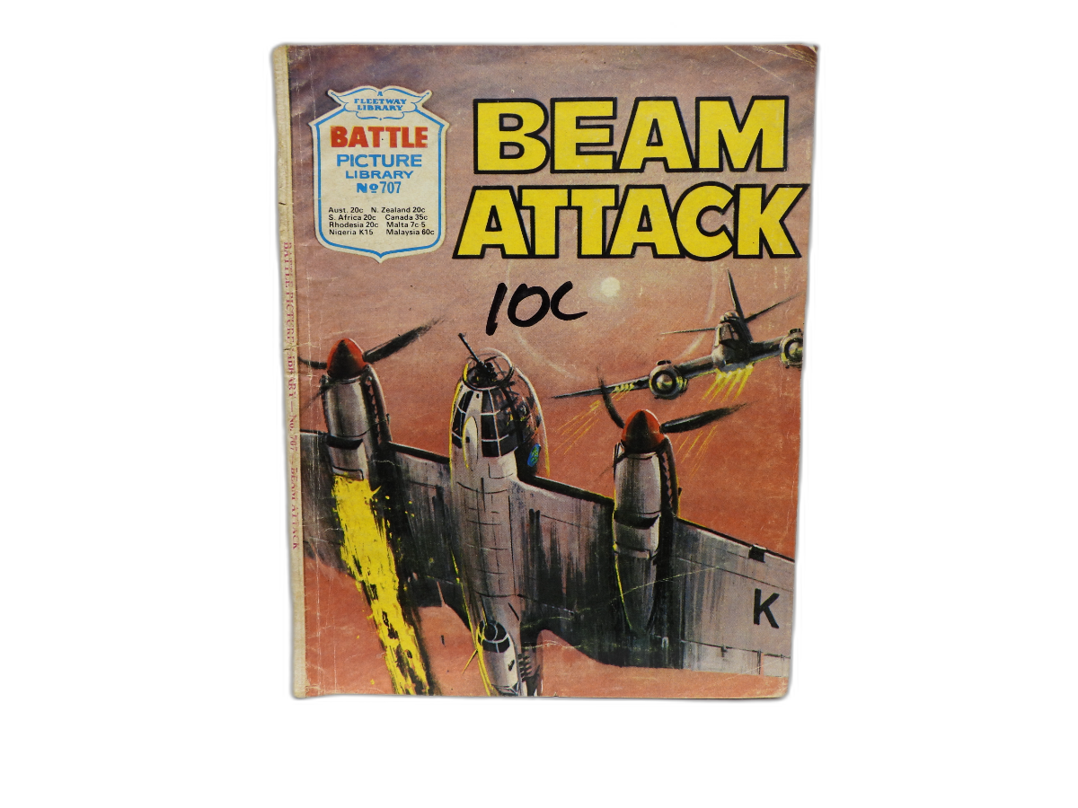 Fleetway Battle Picture Library No. 707 Beam Attack War Comic Fleetway Library