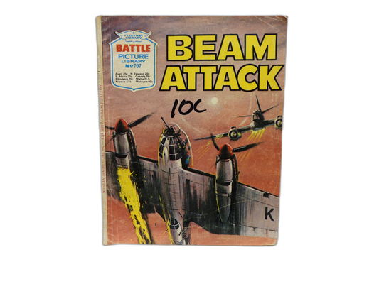 Fleetway Battle Picture Library No. 707 Beam Attack War Comic Fleetway Library