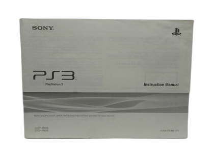 PlayStation 3 Cech 2502b / Cech 2503b Instruction Manual Sony Game