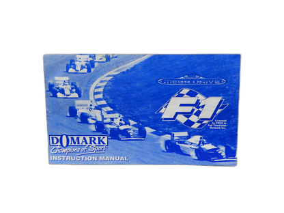 F1 Instruction Manual Sega Mega Drive Domark