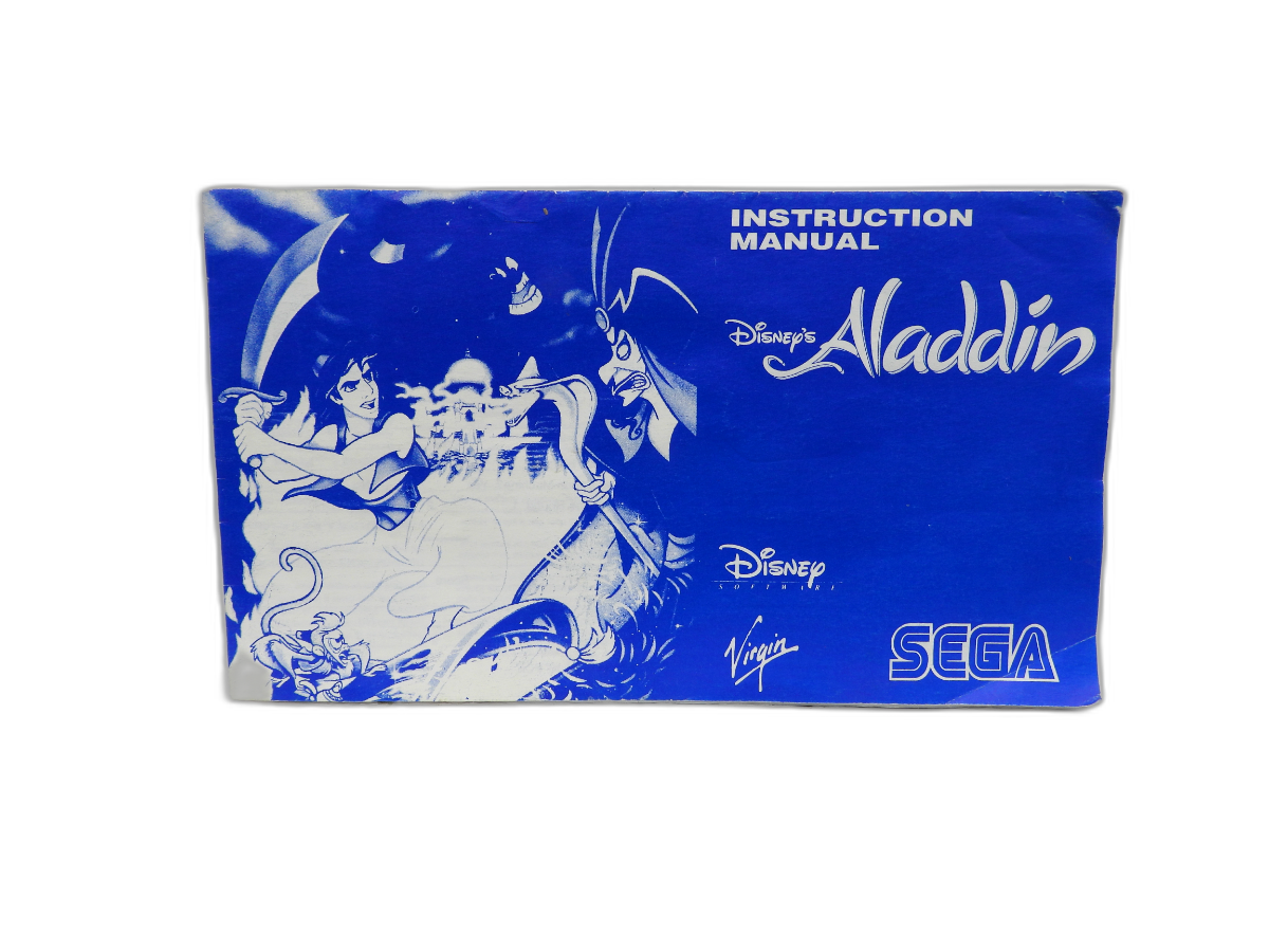 Disney's Aladdin Sega Game Gear Instruction Manual