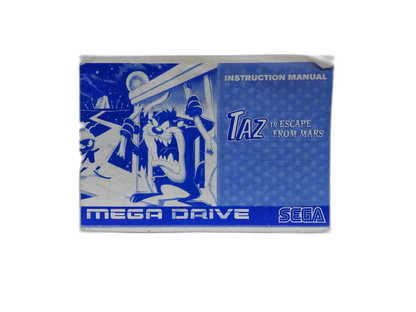 Taz in Escape From Mars Instruction Manual Mega Drive Sega