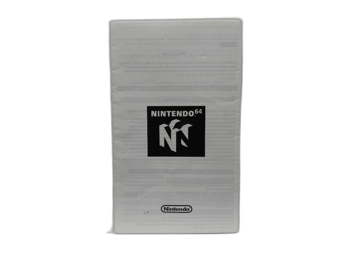Nintendo 64 Instruction Manual Game