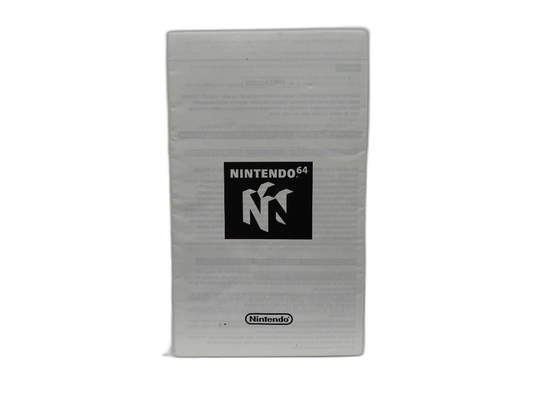 Nintendo 64 Instruction Manual Game