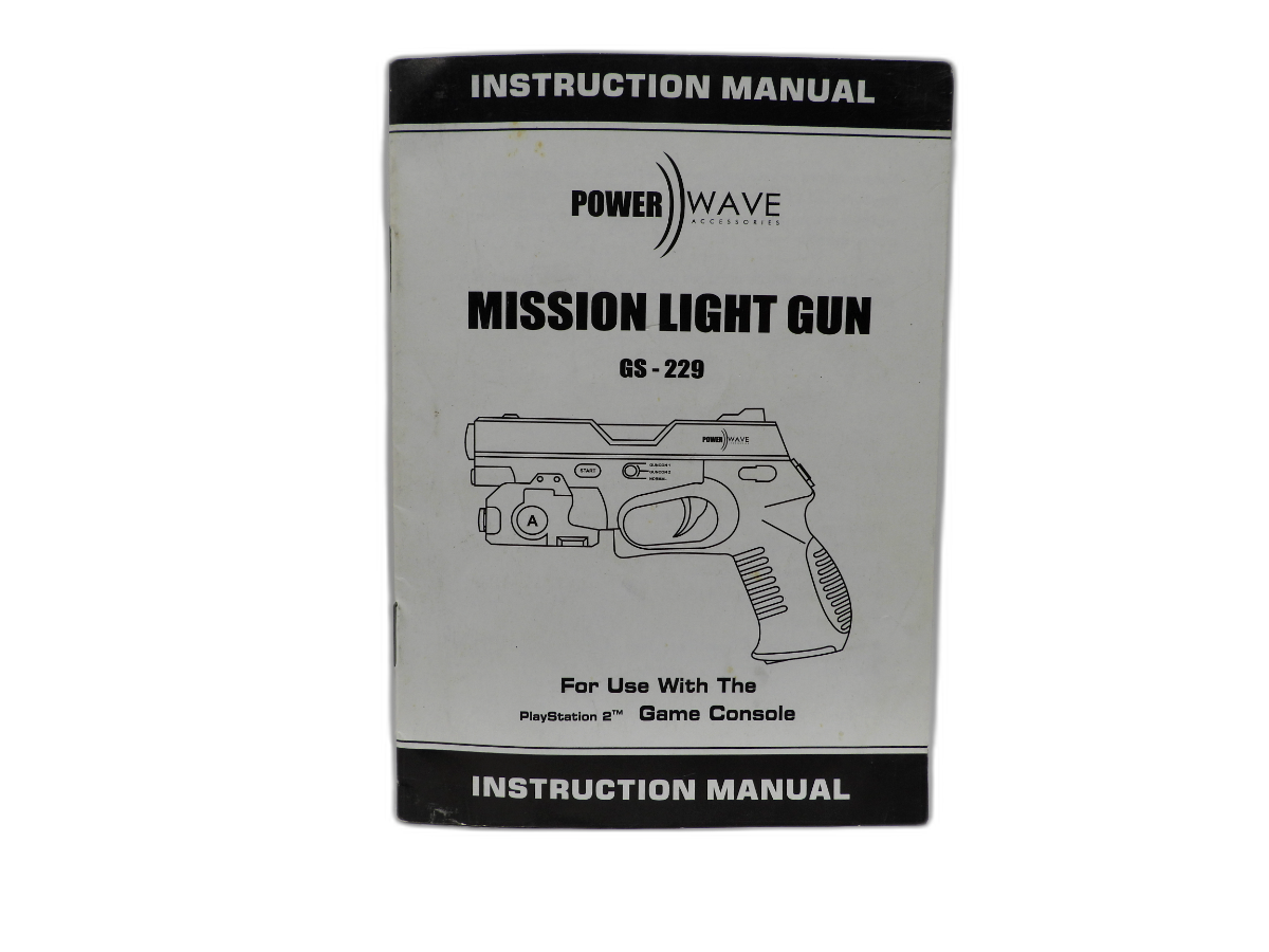 Power Wave Gs 229 Mission Light Gun for PlayStation 2 Game