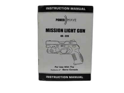 Power Wave Gs 229 Mission Light Gun for PlayStation 2 Game
