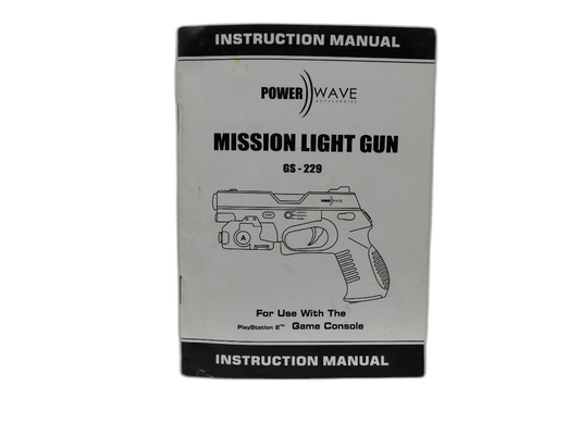 Power Wave Gs 229 Mission Light Gun for PlayStation 2 Game