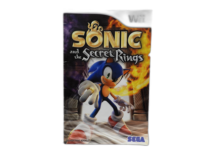 Sonic and the Secret Rings Instruction Booklet Wii Sega Game