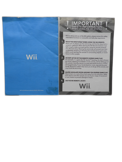 Nintendo Wii Console Operations Manual Game