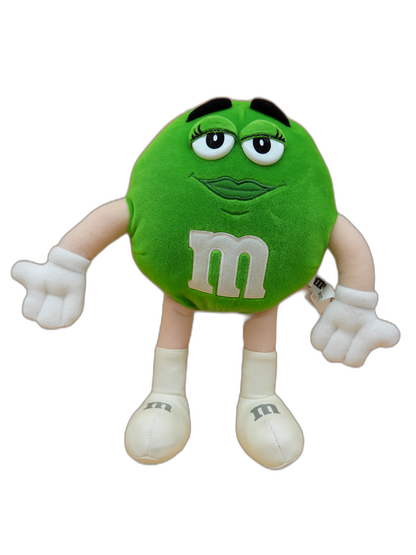 Green M&m Plush Doll 13" Stuffed Toy M&m's