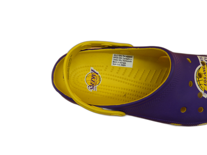Los Angeles Lakers Crocs Clogs Purple Yellow