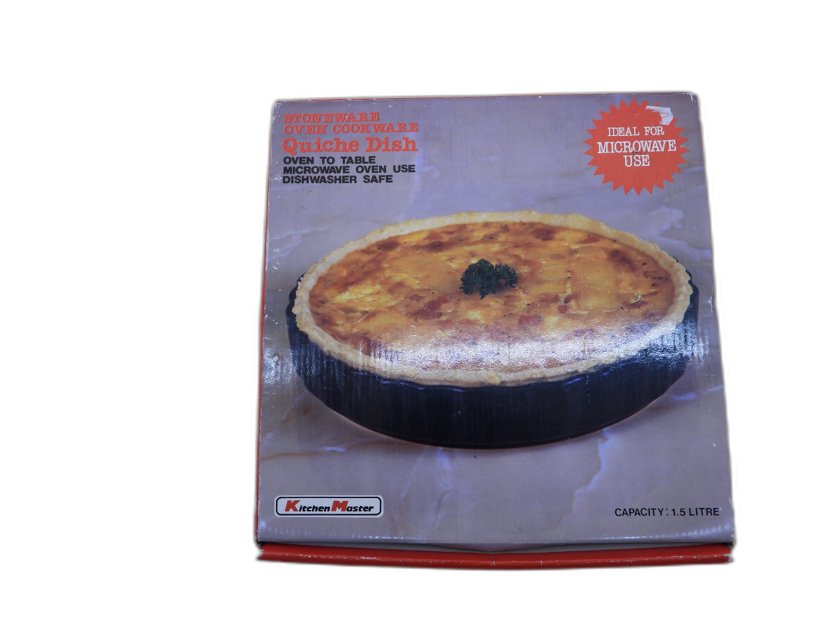 Stoneware Oven Quiche Dish Kitchen Master