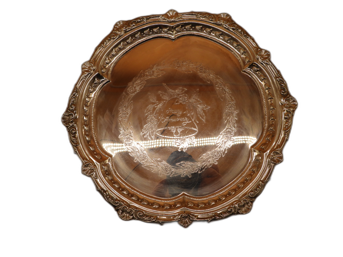 Ranleigh Silverware Happy Anniversary Decorative Plate