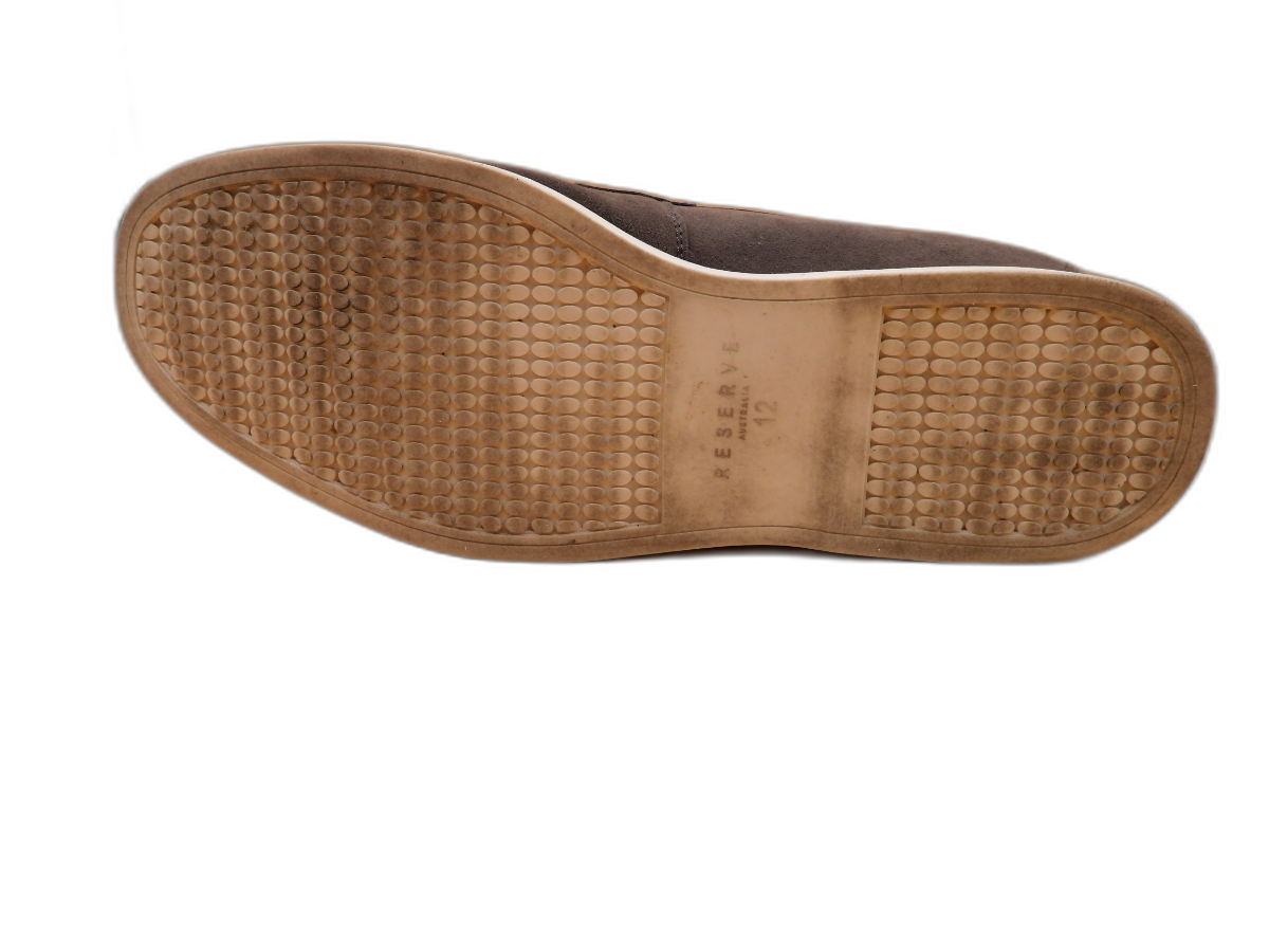 Reserve Men's Beige Suede Penny Loafers Size 12d