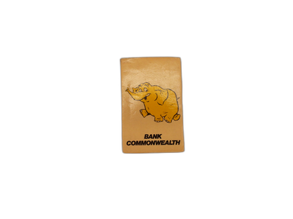 Bank Commonwealth Vintage Elephant Matchbook