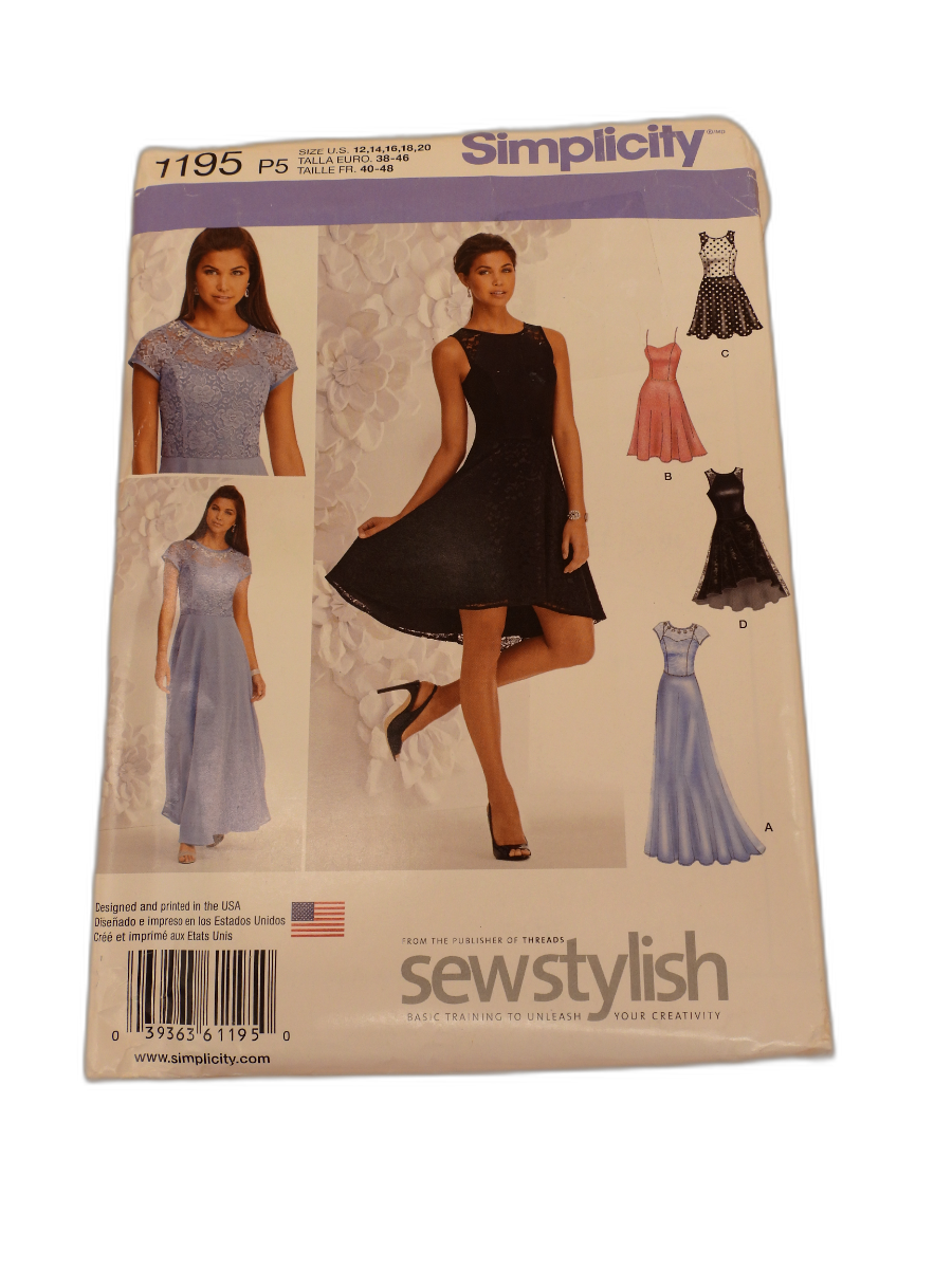 Simplicity 1195 Misses and Petite Dress Sewing Pattern