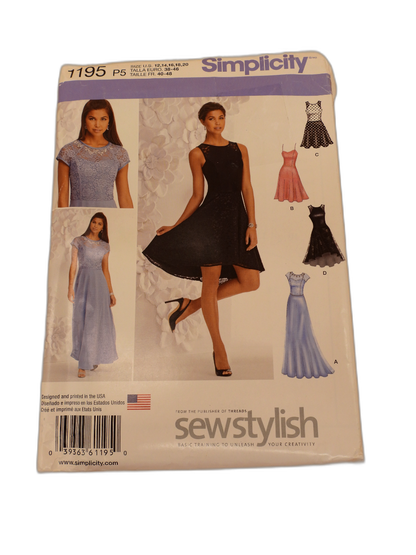 Simplicity 1195 Misses and Petite Dress Sewing Pattern