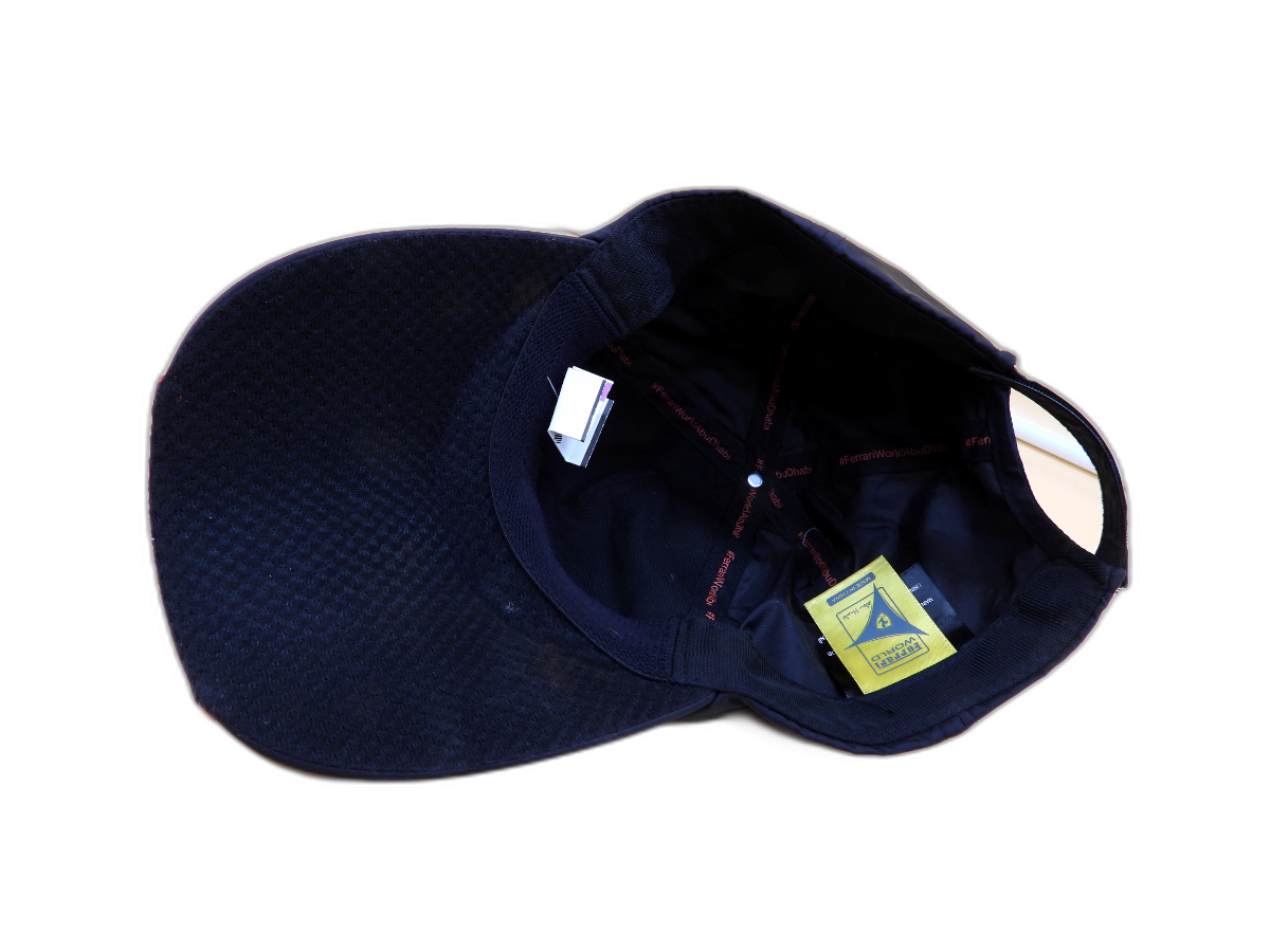 Ferrari World Abu Dhabi Black Strapback Baseball Cap