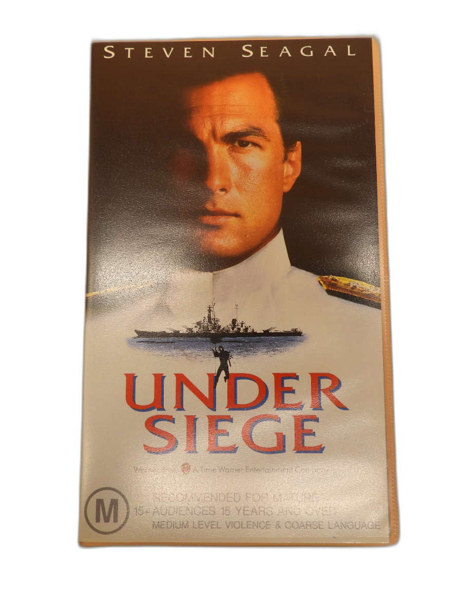Under Siege Vhs Tape Steven Seagal Action Movie Warner Bros.