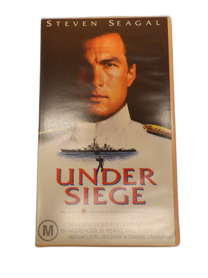 Under Siege Vhs Tape Steven Seagal Action Movie Warner Bros.