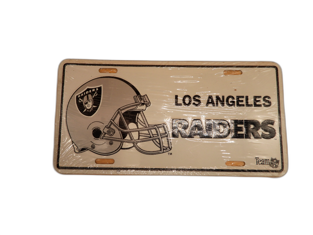Los Angeles Raiders Nfl License Plate Mitchell's