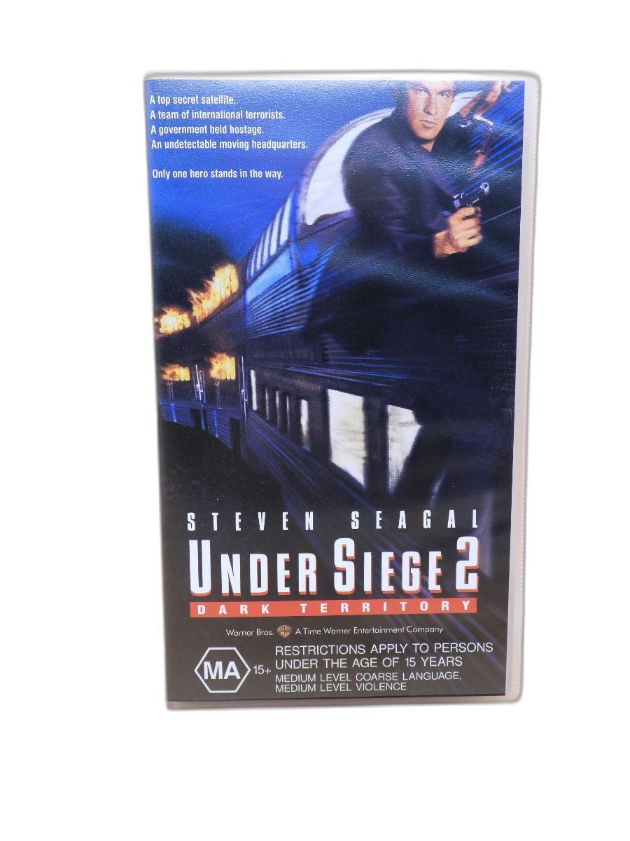Under Siege 2 Dark Territory Vhs Steven Seagal Action Movie Warner Bros.