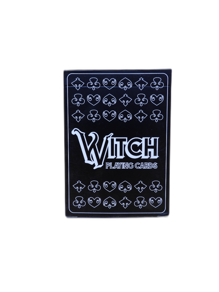 Witch Playing Cards Black and White Deck