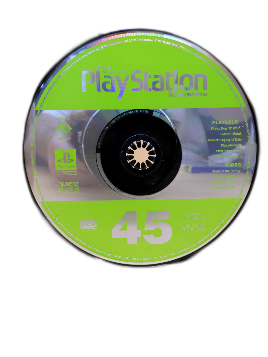 Official Australian Playstation Magazine Demo Disc 45 Sony Game