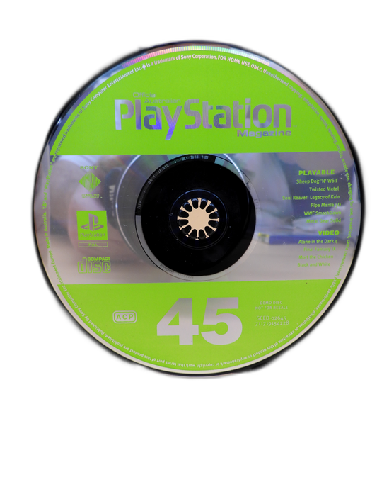 Official Australian Playstation Magazine Demo Disc 45 Sony Game