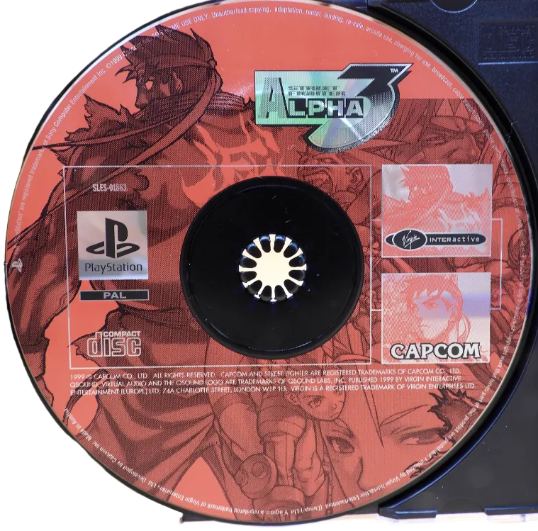 Street Fighter Alpha 3 PS1 Pal Capcom PlayStation Game