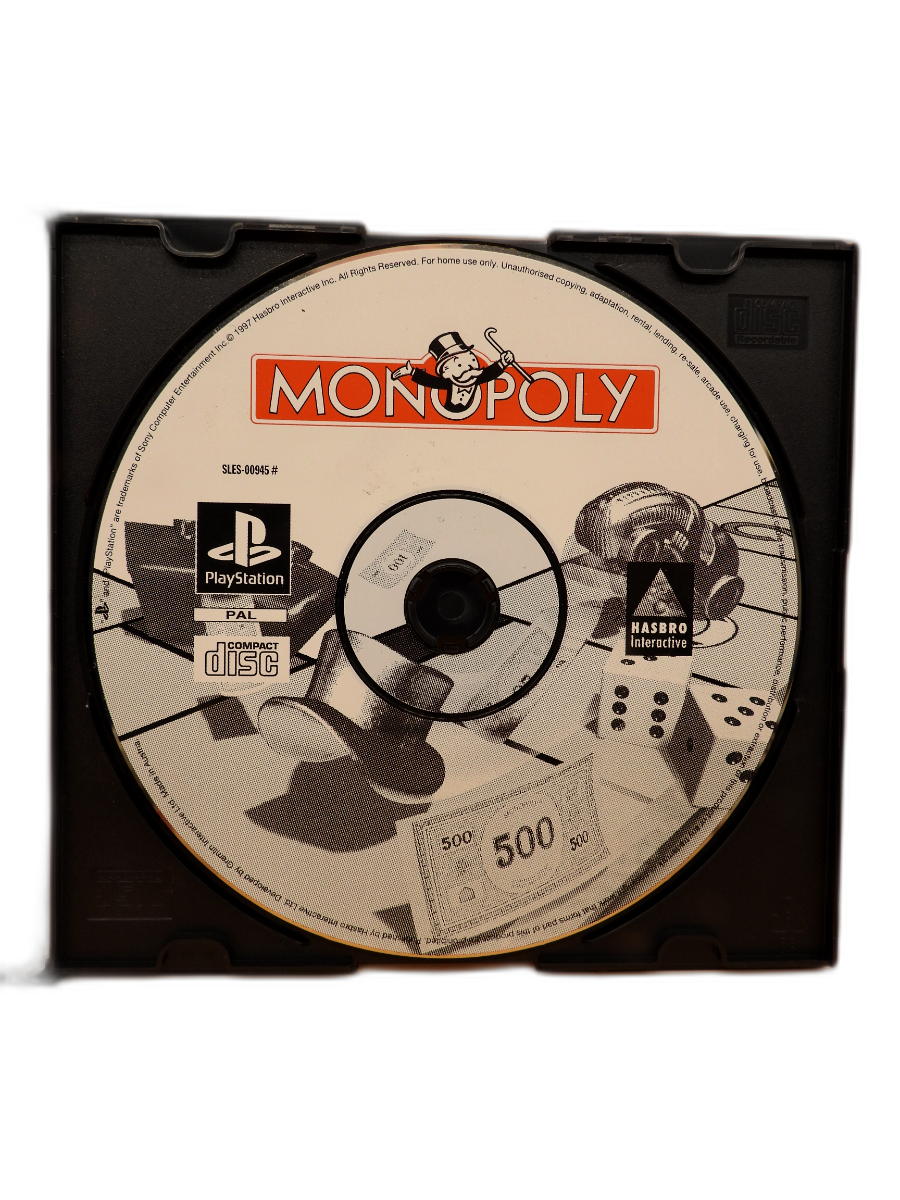 Monopoly PS1 Playstation Game Sles 00945 Hasbro Interactive
