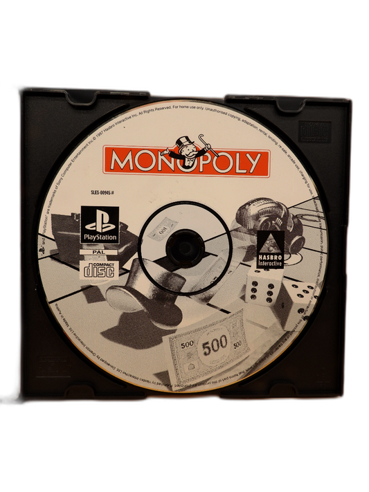 Monopoly PS1 Playstation Game Sles 00945 Hasbro Interactive