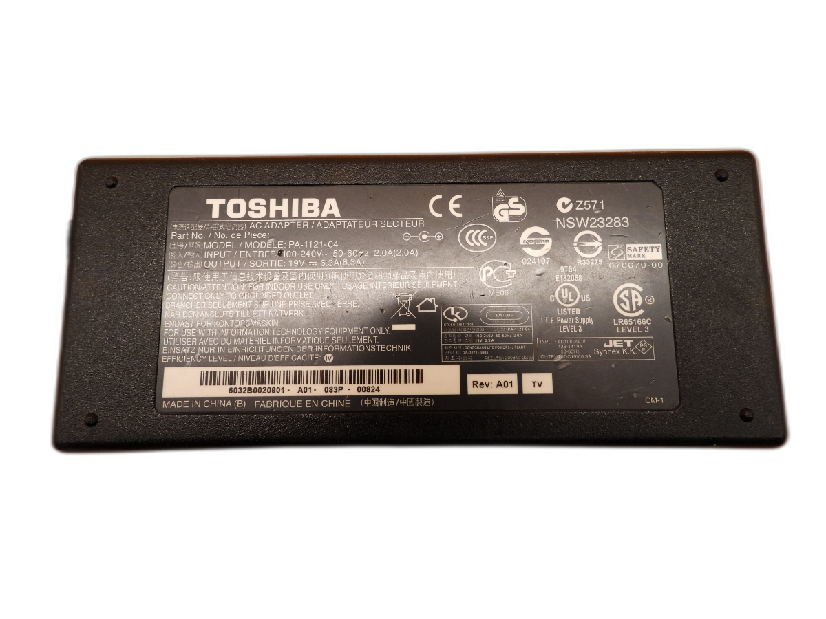 Toshiba Ac Adapter Pa 1121 04 19v 6.32a 120w