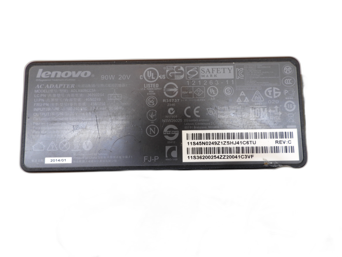 Lenovo Adlx90ncc3a 90w 20v Laptop Charger