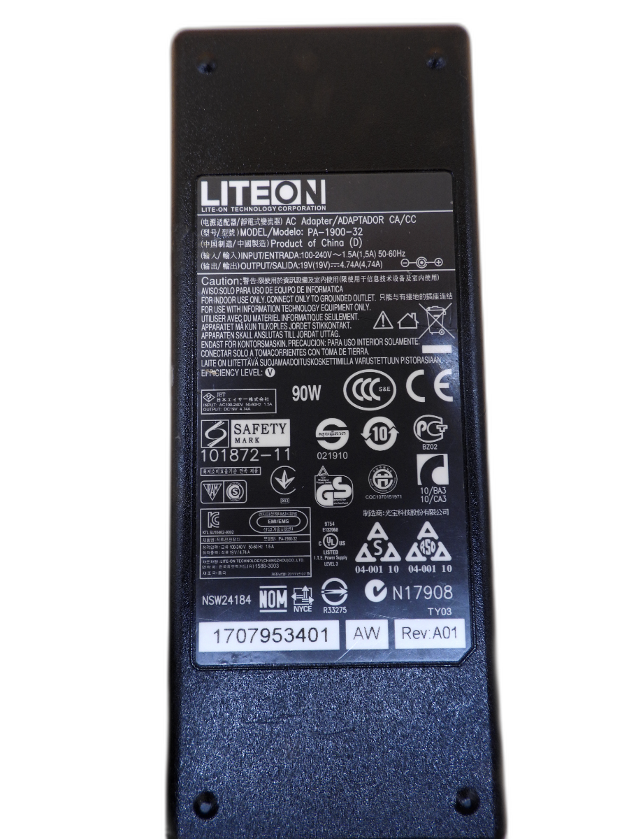 Liteon Pa 1900 32 90w 19v 4.74a Ac Adapter
