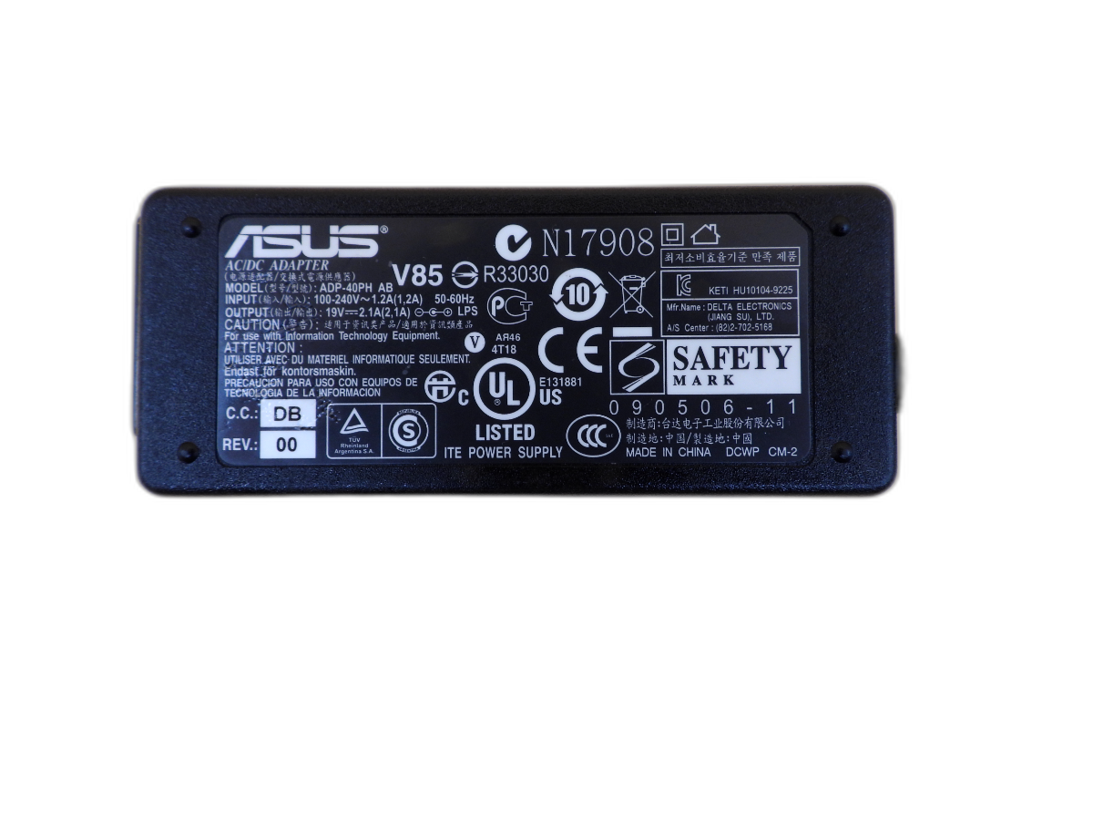 Asus Adp 40ph Ab Laptop Charger 19v 2.1a 40w