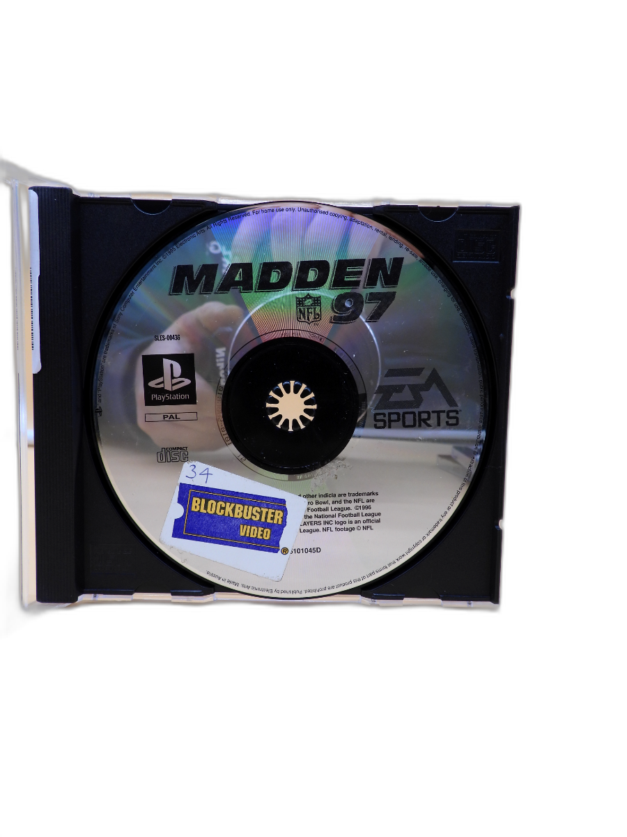 Madden Nfl 97 Playstation Game Disc Ea Sports