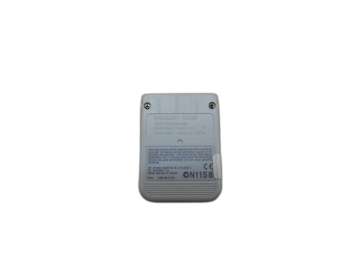 Sony Scph 1020 PlayStation 1 Memory Card 1mb Game