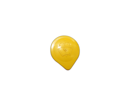 Yellow Plastic Windshield Washer Fluid Cap