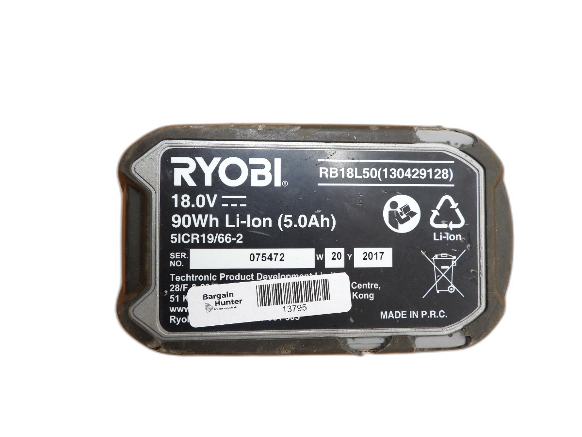 Ryobi 18v 5.0ah Lithium Ion Battery Rb18l50