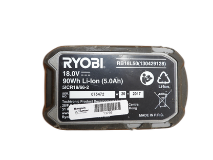 Ryobi 18v 5.0ah Lithium Ion Battery Rb18l50