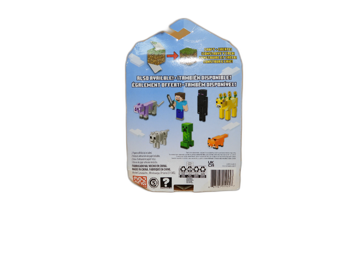 Minecraft Skeleton Wolf Craft a Block Figure Mattel