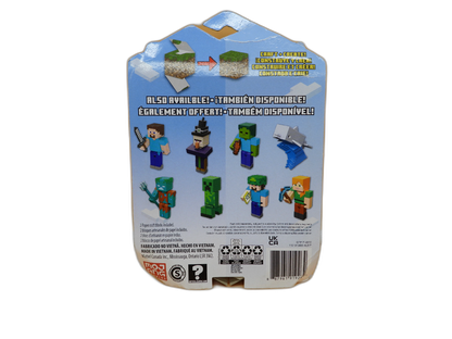 Minecraft Drowned Craft a Block Figure Mattel