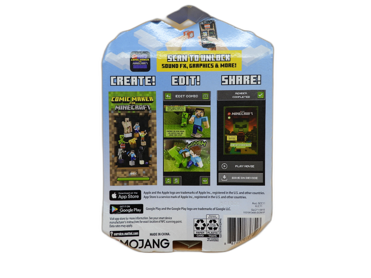 Mattel Minecraft Stray Figure With Bow and Bone
