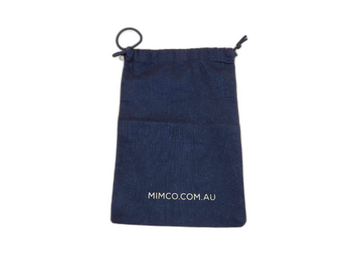 Mimco Drawstring Pouch Bag Small Fabric Pouch
