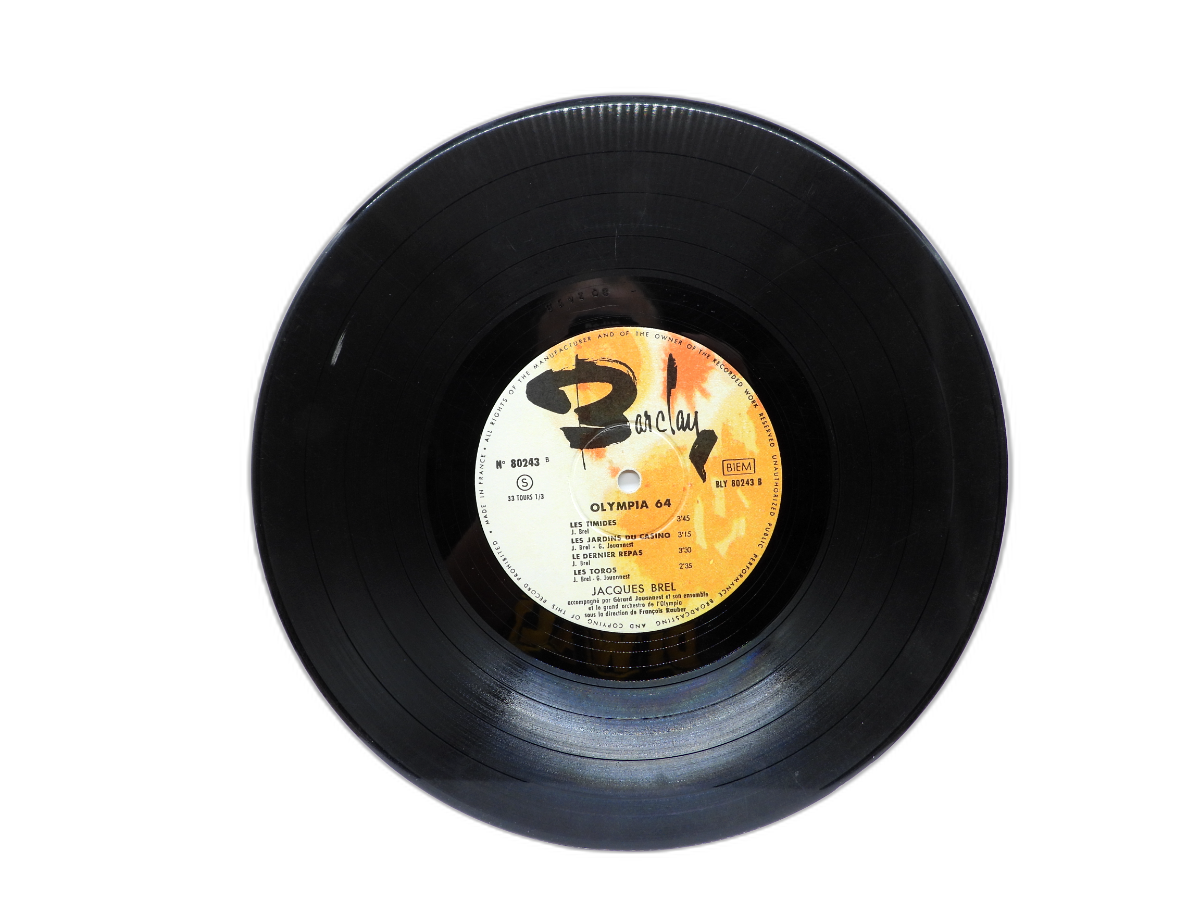 Jacques Brel Olympia 64 Vinyl Record Barclay