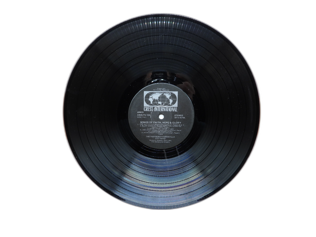 Songs of Faith Hope Glory Vinyl Record Crin Tv 124 Crest International