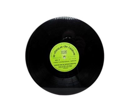 Le Disque De L'élève Exercices Sur Les Voyelles Anglaises Vinyl Record Institut