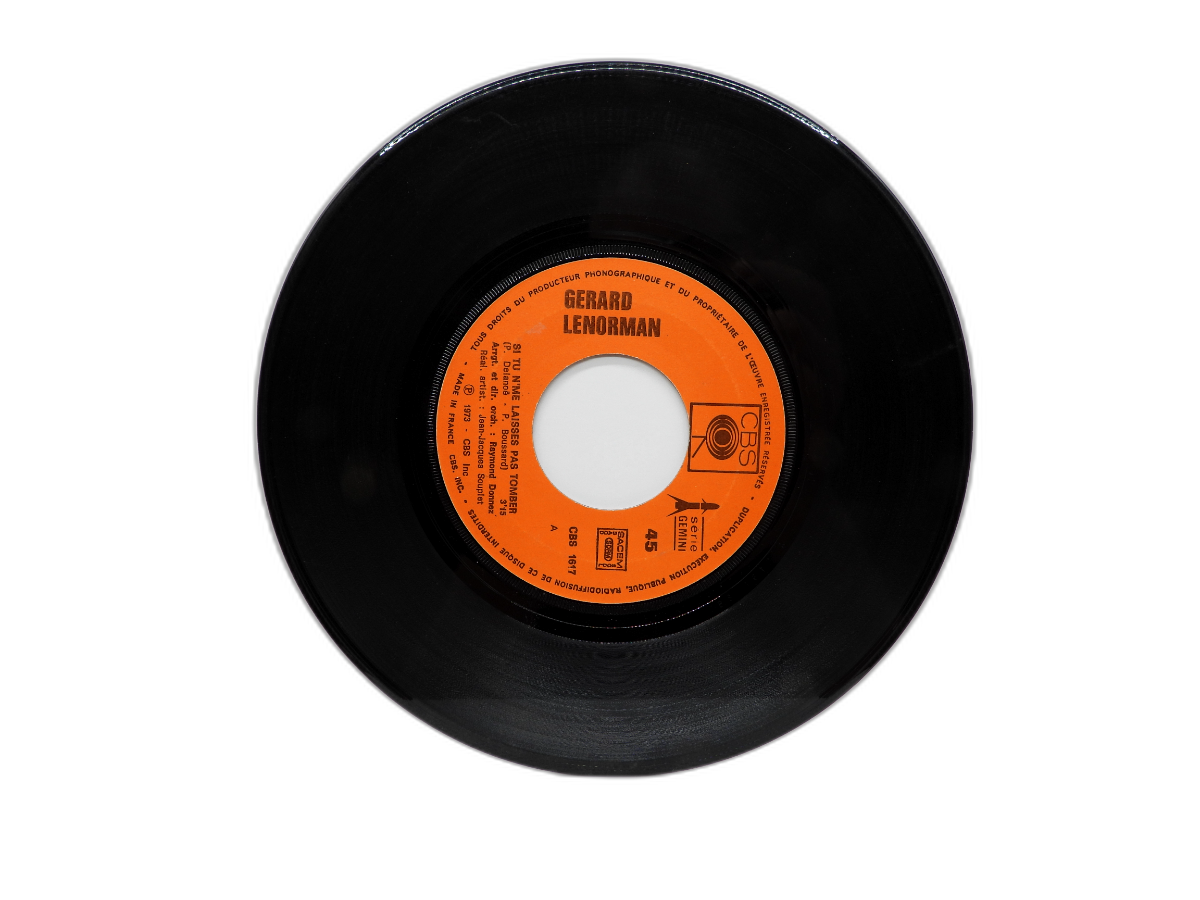Si Tu M'imites / Mourir Au Champ D'amour 45 Rpm Vinyl Single Gérard Lenorman Cbs